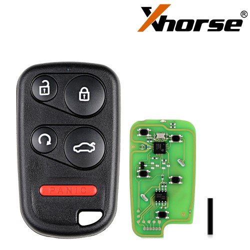Xhorse XKHO03EN Wire Remote Key Honda Separate 4 Buttons with Remote Start and Trunk Button English 5pcs/lot