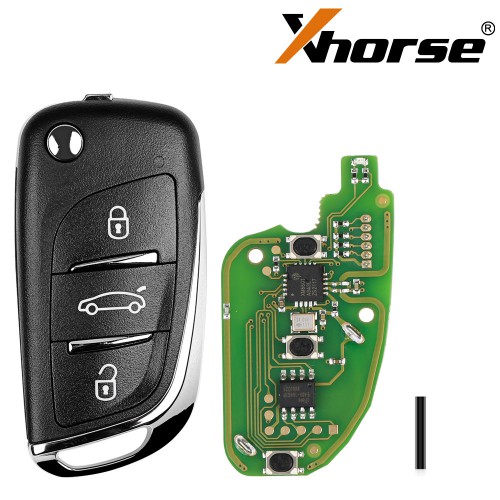 Xhorse XKDS00EN Universal Wire Remote Key Volkswagen DS Flip 3 Buttons English 5pcs/lot