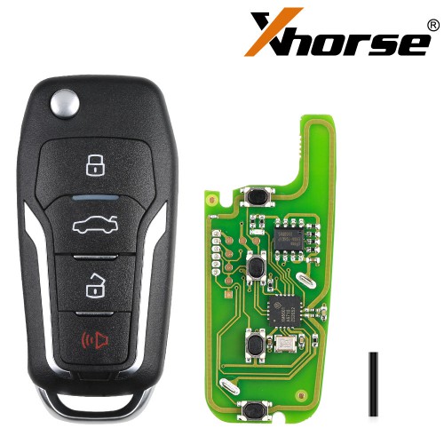 Xhorse XKFO01EN X013 Wire Remote Key Ford Condor Flip 4 Buttons Unmovable Key King (English Version) 5pcs/lot