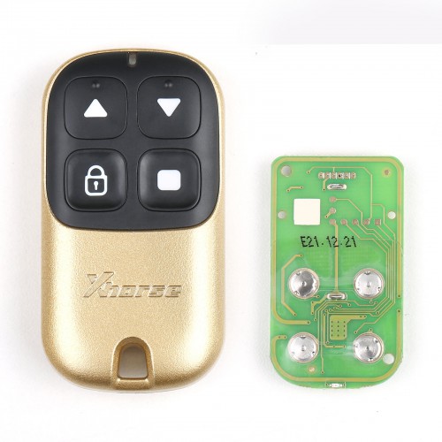 Xhorse XKXH05EN Garage Remote Key 4 Buttons Golden Color 5pcs/lot