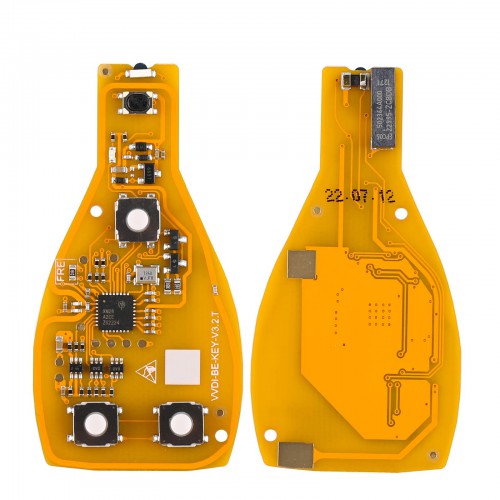 50pcs Xhorse VVDI BE Key Pro Improved Version for Mercedes Benz Yellow Board without Tokens/ Points