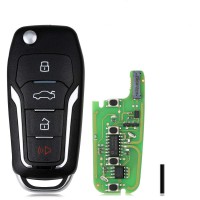 Xhorse XEFO01EN Super Remote Key Ford Flip 4 Buttons with Built-in Super Chip English 5pcs/lot