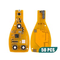 50pcs Xhorse VVDI BE Key Pro Improved Version for Mercedes Benz Yellow Board without Tokens/ Points