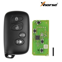 Xhorse XSTO03EN XM38 Toyota Universal Smart Key 4 Buttons 5pcs/lot
