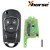Xhorse XKBU03EN Wire Remote Key Buick Flip 3 Buttons English 5pcs/lot