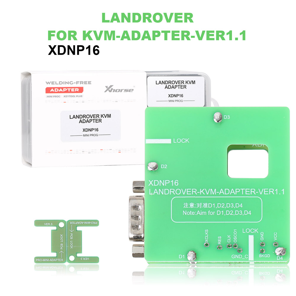 Xhorse XDNPP16 KVM Solder-free adapter for Landrover key programming