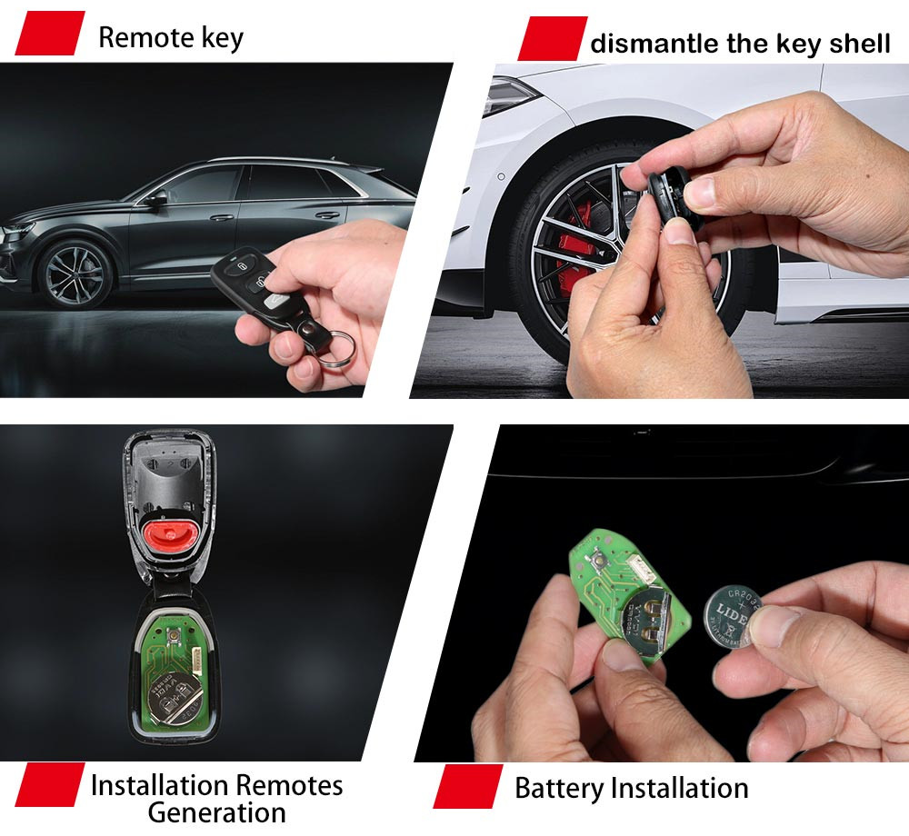 Xhorse XKHY01EN Wire Remote Key for Hyundai 3+1 Buttons 