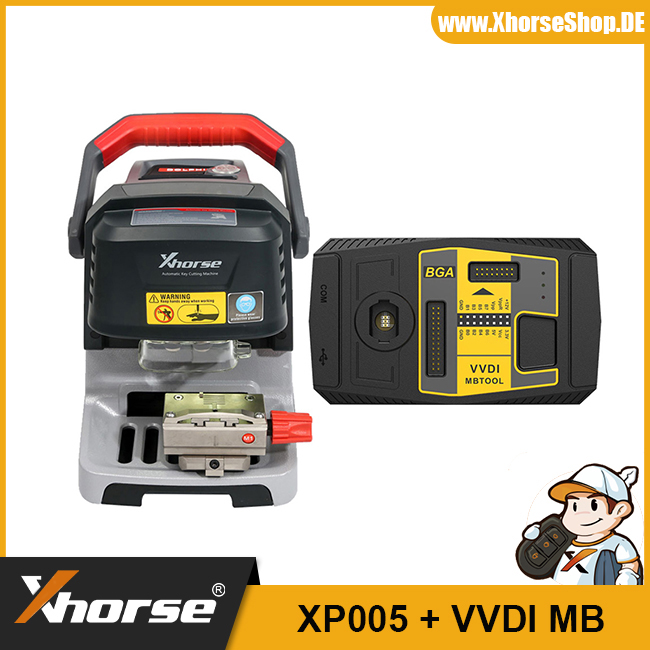 Xhorse Condor Dolphin XP-005 XP005 Key Cutting Machine Plus VVDI MB BGA Tool Get 1 Year Free Tokens