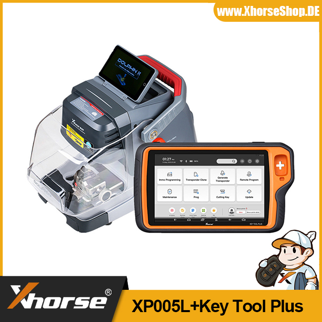 2024 Xhorse Dolphin II XP-005L XP005L Key Cutting Machine Plus VVDI Key Tool Plus Get One BGA Token Free Everyday