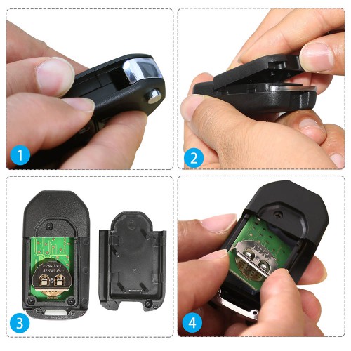 Xhorse XNHO00EN Wireless Remote Key Fob 3 Buttons for Honda English Version 5pcs/lot