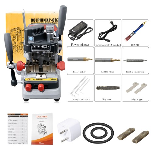2025 Xhorse Dolphin XP007 XP-007 Manually Key Cutting Machine With Built-in Lithium Battery Easy to Carry