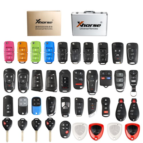 Xhorse XKRSB1EN Universal Remote Keys Full Set 39 Pieces English Version for VVDI2 or VVDI Mini Key Tool