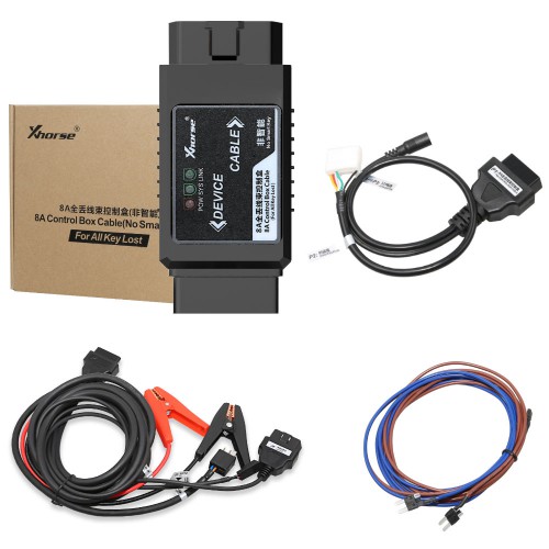 Xhorse VVDI Key Tool Max + MINI OBD Tool + Toyota 8A All Keys Lost Adapter + Renew Cable