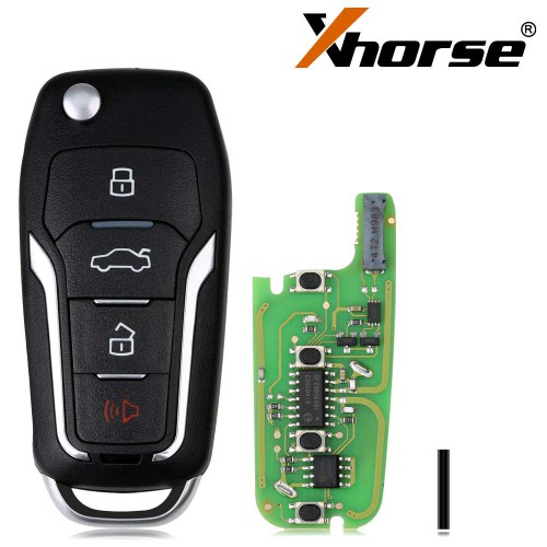 Xhorse XEFO01EN Super Remote Key Ford Flip 4 Buttons with Built-in Super Chip English 10pcs/lot