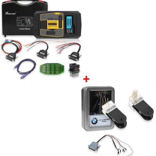 2023 Xhorse VVDI Prog Programmer Plus BMW CAS4 Relash Cable No Removing Components Bundle Package