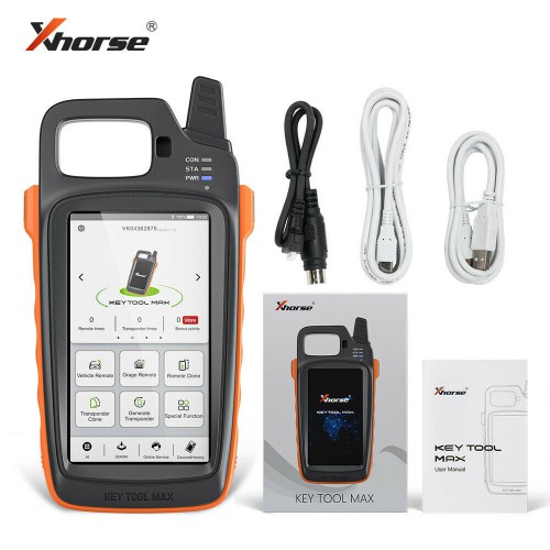 Xhorse VVDI Key Tool Max Remote Programmer and Chip Generator Send 96bit 48 Function Get 1 Free Renew Cable