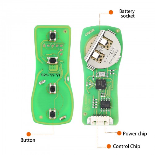 Xhorse XKNI00EN Wire Remote Key 3+1 Buttons for Nissan Type (Nissan 4B Wire Remote) 5pcs/lot