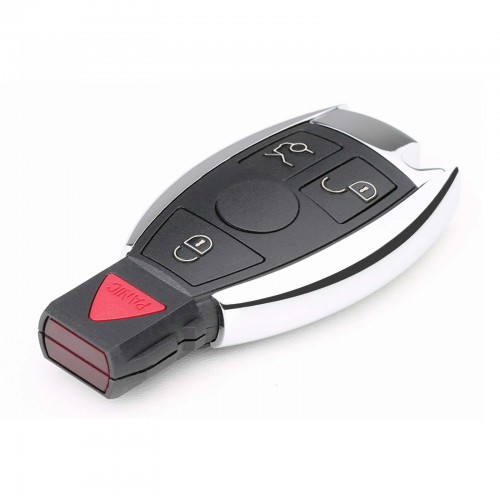 Xhorse Mercedes Benz Smart Key Shell 3+1 Button with a Red Panic Button Can Work with VVDI BE Key Pro 5pcs/lot