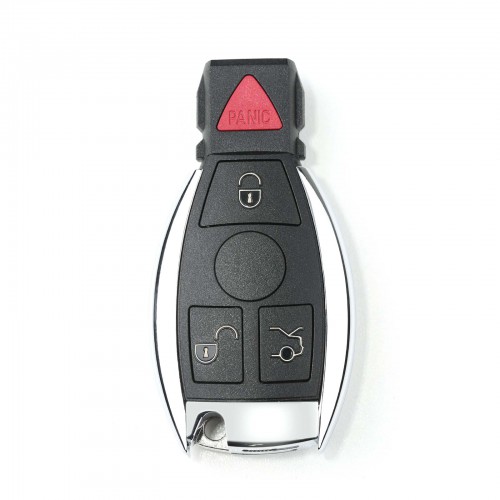 Xhorse Mercedes Benz Smart Key Shell 3+1 Button with a Red Panic Button Can Work with VVDI BE Key Pro 5pcs/lot