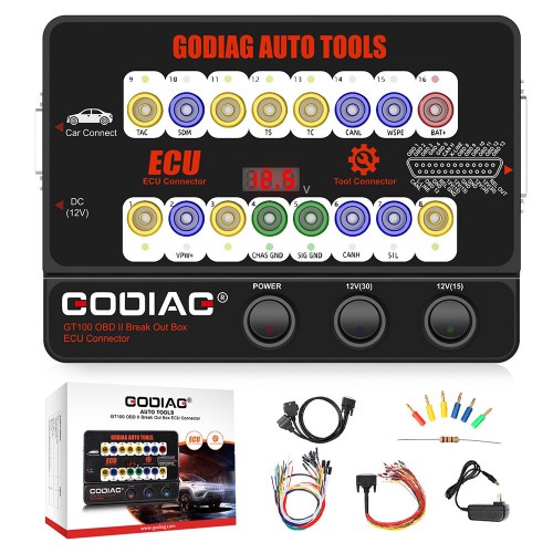 GODIAG GT100 Breakout Box ECU Tool with BMW CAS4 CAS4+ and FEM BDC Test Platform Support All Key Lost