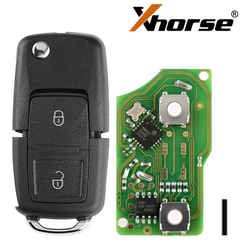 Xhorse XKB508EN Wire Remote Key VW B5 Style 2 Buttons work with MINI Key Tool/ VVDI2 5pcs/lot