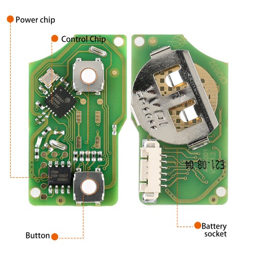 Xhorse XKB508EN Wire Remote Key VW B5 Style 2 Buttons work with MINI Key Tool/ VVDI2 5pcs/lot