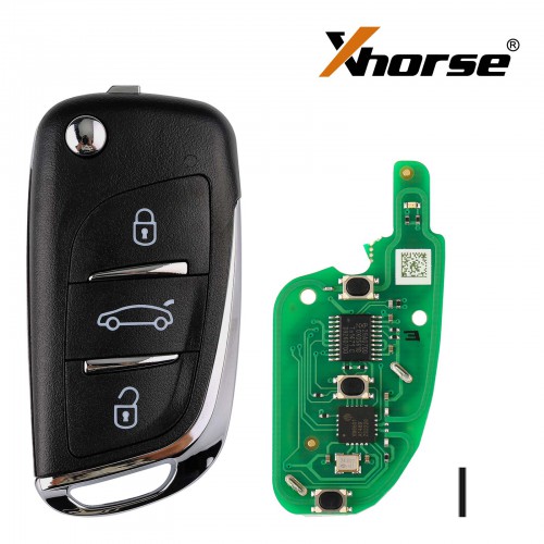 Xhorse XNDS00EN Wireless Remote Key DS Flip 3 Buttons XN002 5pcs/lot