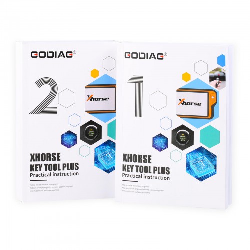 GODIAG Key Tool Plus Practical Instruction 1&2 Two Books for Locksmith or Vehicle Maintenance Engineer