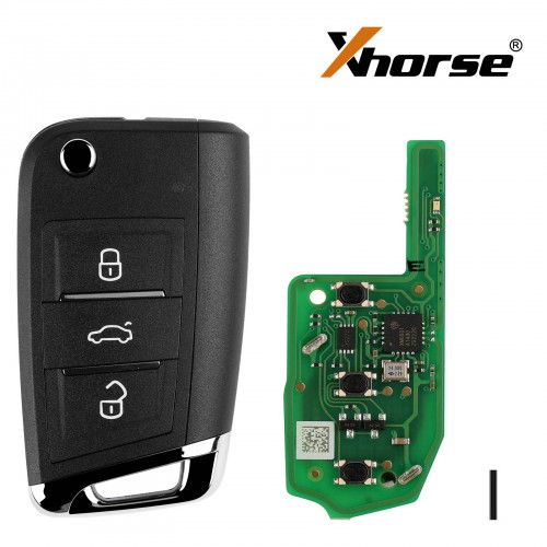 XHORSE XEMQB1EN Super Remote Key MQB Style 3 Buttons with Built-in Super Chip English Version 5pcs/lot