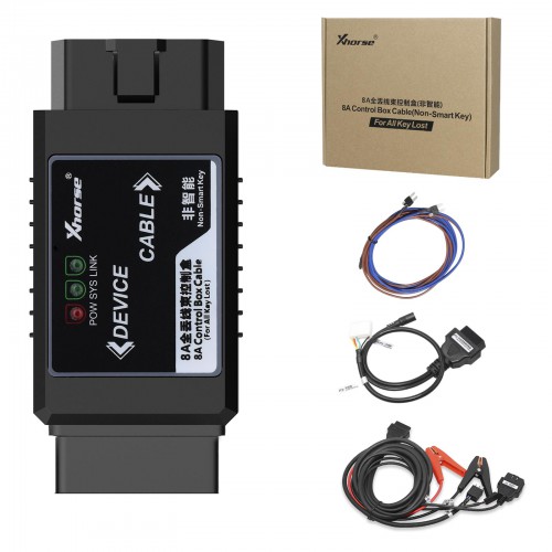 Xhorse Toyota 8A Non-Smart Key Adapter for All Key Lost via OBD No Disassembly Work with VVDI2/ VVDI Key Tool Max + Mini OBD