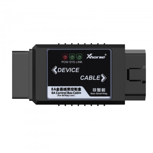 Xhorse Toyota 8A Non-Smart Key Adapter for All Key Lost via OBD No Disassembly Work with VVDI2/ VVDI Key Tool Max + Mini OBD