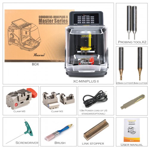 2024 Xhorse Condor XC-MINI Plus II Key Cutting Machine and VVDI Key Tool Plus One BGA Token Free Everyday