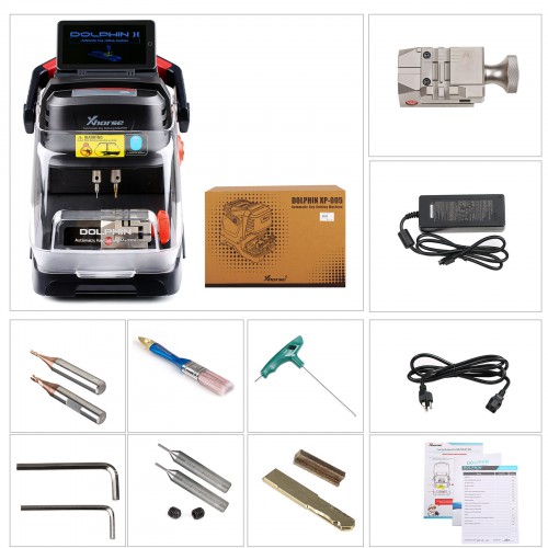 2025 Xhorse Dolphin II XP-005L XP005L High Sec Portable Key Cutting Machine for All Key Lost with Adjustable Touch Screen