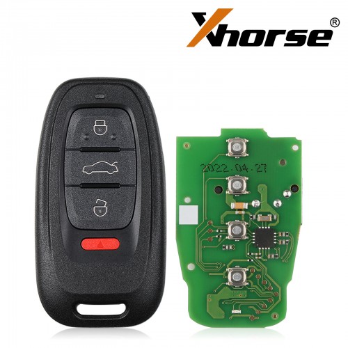 Xhorse XSADJ1GL VVDI 754J Smart Key PCB for Audi 315MHZ/ 433MHZ/ 868MHZ A6L Q5 A4L A8L with Key Shell 5pcs/lot