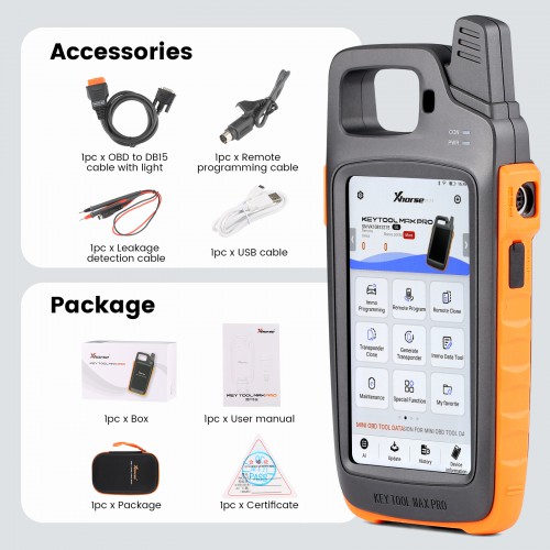 Xhorse VVDI Key Tool Max Pro and 10pcs XKB501EN VW Wire Remote Key Get Free ID48 96bit Function