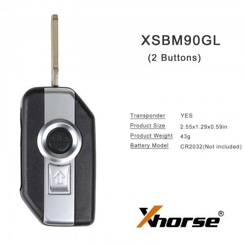 XHORSE XSBM90GL XM38 BMW Motorcycle Smart Key with 8A Chip 3 Buttons