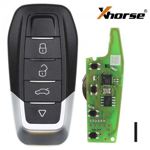 Xhorse XKFEF2EN Wire Remote Key Ferrari 4 Buttons Bright Red English 5pcs/lot