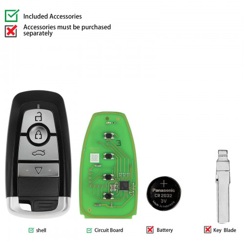 Xhorse XSFO02EN XM38 Series Universal Smart Key 4 Buttons 5pcs/lot