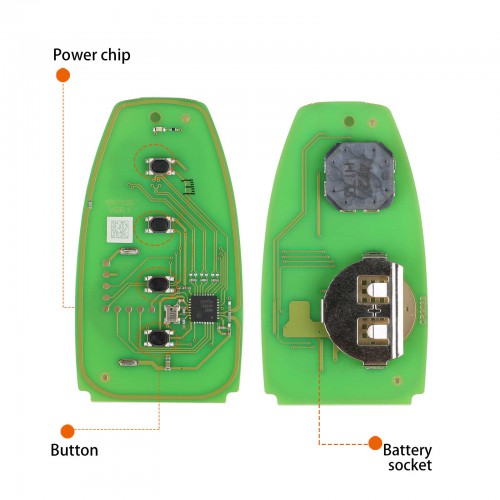 Xhorse XSFO02EN XM38 Series Universal Smart Key 4 Buttons 5pcs/lot