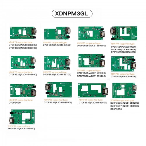 Xhorse XDNPM3GL MQB48 Solder-Free Adapter 13pcs Full Set Work with Multi-Prog/ VVDI Prog/ Key Tool Plus