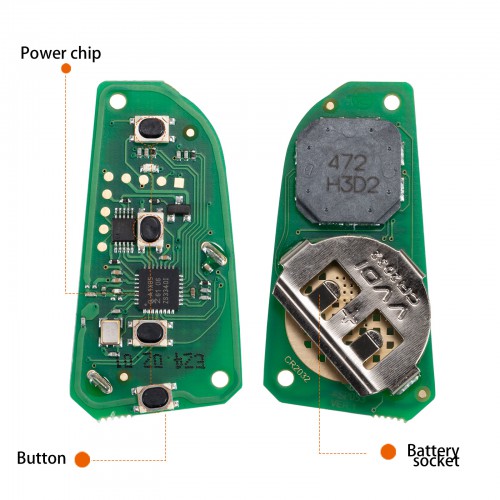 Xhorse XSDFX2EN Knife 4 Buttons Universal Smart key Supports 4A/46/47/48/49 MQB48 MQB49 5pcs/lot