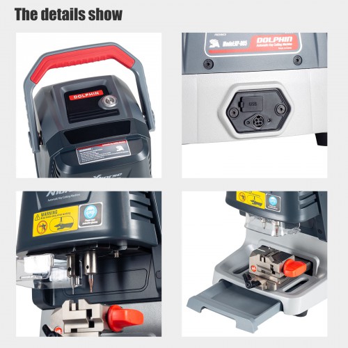 2025 New Xhorse Dolphin XP-005 XP005 Key Cutting Machine with M5 Clamp for All Key Lost With Battery Version