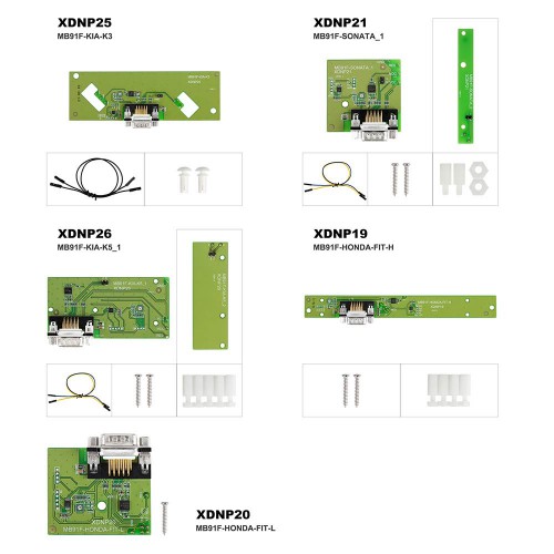 Xhorse XDNPP3 MB91F Instrument Adapters for Honda KIA Hyundai Work with MINI PROG and Key Tool Plus