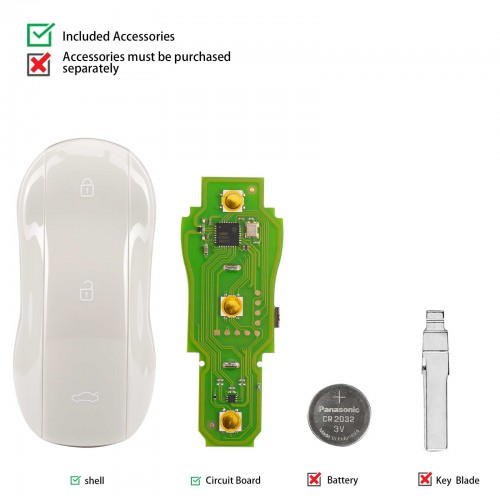 XHORSE XSSC05EN XM38 Universal Smart Key Supercar Style Marble Grey Color 5pcs/lot