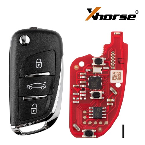 Xhorse XKDS20EN 2nd Generation Wired Remote Key DS Style 3 Buttons 5pcs/lot
