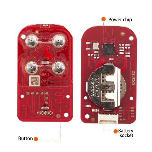 Xhorse XKXH23EN 2nd Generation Garage Remote Key 4 Buttons 5pcs/lot