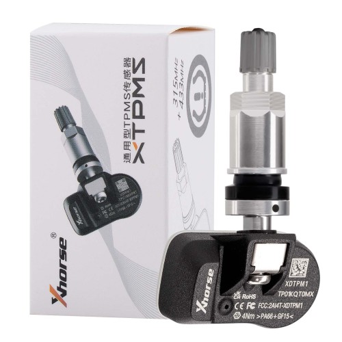 4pcs Xhorse XDTPM1EN 315MHz+433MHz 2 in 1 Universal Programmable TPMS Sensor