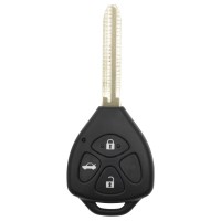 Xhorse XKTO03EN Wire Remote Key Toyota Flat Left 3 Buttons Triangle English 5pcs/lot