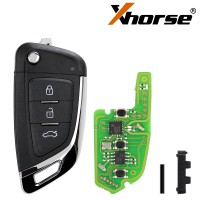 XHORSE XKKF03EN Wire Remote Key Knife Flip 3 Buttons English Get 25 Bonus Points 5pcs/lot
