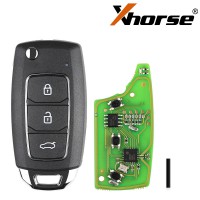 Original Xhorse XKHY05EN Wire Remote Key Fob Hyundai 3 Buttons English 5pcs/lot
